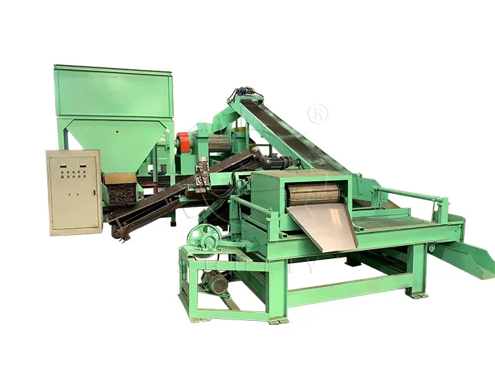rubber granulator and magnetic separators